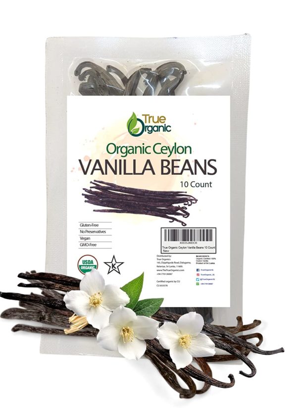 True Organic Vanilla Beans Whole
